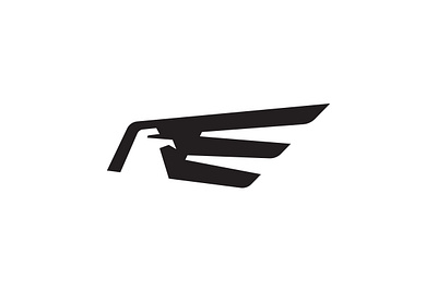 Extraordinary E Eagle Logo alphabet animal bird branding business company design e eagle exclusive falcon feather hawk illustration initial letter logo minimalist sale simple