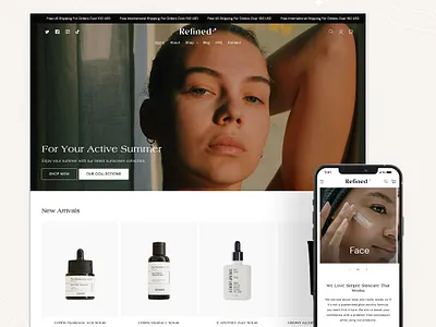 Refined - Cosmetic Shopify Theme beauty website shopify shopify cosmetic shopify customization shopify design shopify examples shopify experts shopify help shopify layouts shopify page templates shopify plus shopify plus themes shopify premium themes shopify reviews shopify template shopify theme shopify theme store shopify themes for sale shopify web designers skincare shopify