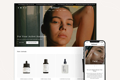 Refined - Cosmetic Shopify Theme beauty website shopify shopify cosmetic shopify customization shopify design shopify examples shopify experts shopify help shopify layouts shopify page templates shopify plus shopify plus themes shopify premium themes shopify reviews shopify template shopify theme shopify theme store shopify themes for sale shopify web designers skincare shopify