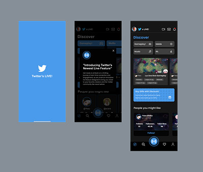 Twitter - Live feature (personal challenge) graphic design live twitter ui uiux