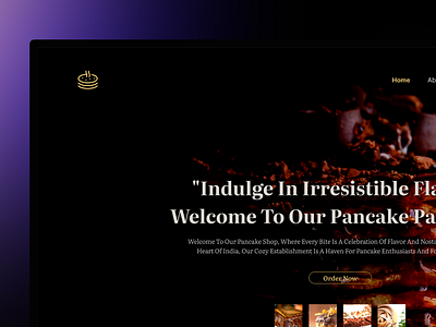 pancake paradise figma graphic design ui webdesign