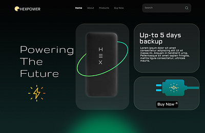 PowerStore Econ Landing Page branding graphic design landing ui