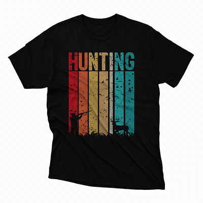 Hunting T-shirt graphic design