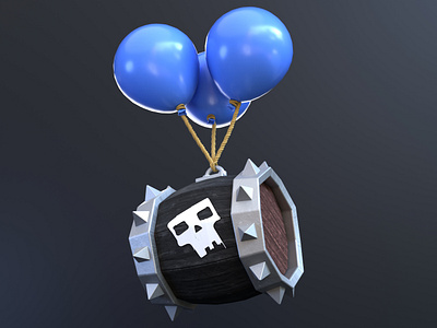 Supercell - Skeleton Barrel 3d 3d mode blender c4d game assets game character games mobilegames royale skeleton supercell