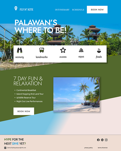 Tourist hotspot: Palawan, Philippines branding design nature tourism travel