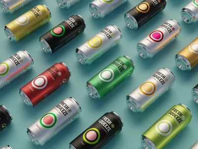 Fresh Squeeze 3d 3d art 3d visualization beverage blender brand branding can color design graphic design illustration juice juice branding logo mock up packaging render template visual indentity