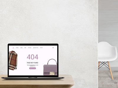 404 Concept for clothes shop design ui ux