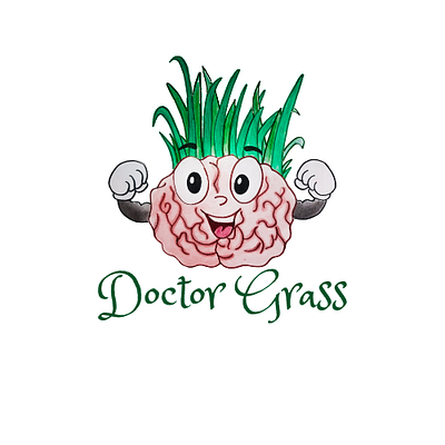 Dr. Grass 3d animation branding graphic design logo