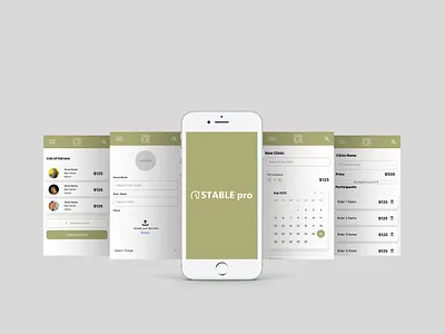 Stable Pro - Horse Riding Booking app graphic design horse racing horse rider horse riding mobile app screen design ui uiux