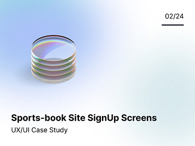 Sports-Book Site Sign Up Screens 3 steps sign up screen spots ui ux