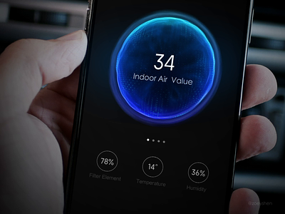 Smart Home UI Special Effects Works and a sense of technology animation blue data fui graphic design hud monitoring ui