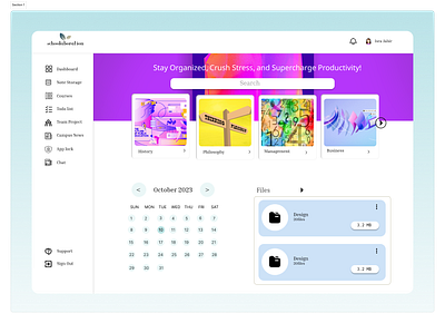 Educational Web Application Dashboard blue branding color dashboard design educational illustration logo management notes school simple interface students typography ui ux research web app web application web application dashboard web interface