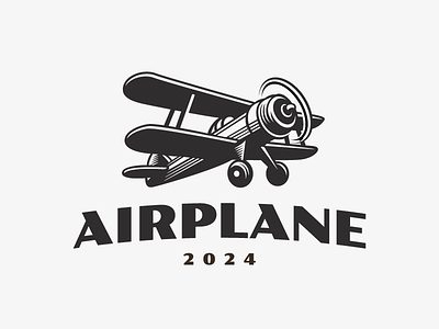 Airplane airplane branding concept illustration logo plane