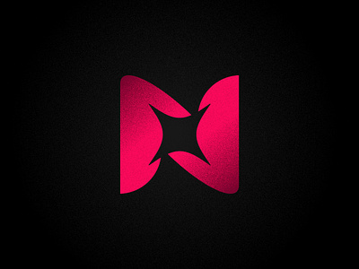Nuurz brand identity creative flat icon letter n logo mark minimalist n n logo n sparkle simple sparkle symbol
