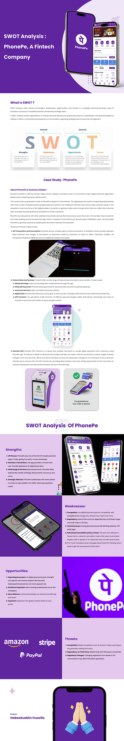SWOT Analysis: PhonePe design designthinking fintech graphic design phonepe pui swotanalysis ux