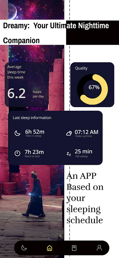 Mobile Design - Sleep App app graphic design mobile design ui