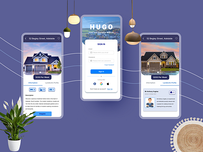 Real Estate Application animation branding figma graphic design login ui mobile app mobile application prototyping real estate app real estate application ui sign in ui sign up ui ui ui design uiux