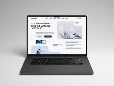 AI Data Analytics website homepage design ai ai homepage artificial artificial intellegence clean design data data analytics data analytics ai gray landing page landing page design landing page website modern modern design ui ui design webs design website website design website landing page