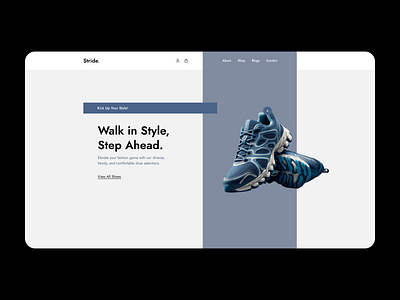 A sleek and stylish e-commerce shoe shop website design! design ecommerce figma freelancer ui ux web design
