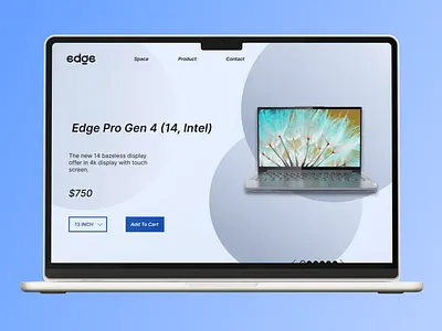 Laptop Landing Page 3d branding design graphic design logo motion graphics prototypr ui ux