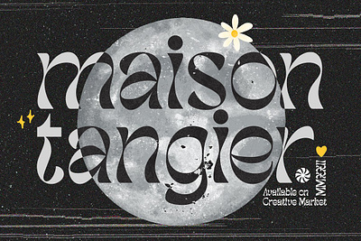 TAN - MAISON TANGIER display font display serif display type groovy font playful type retro font retro typeface