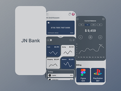 JN Bank app bank bank app branding design graphic design illustration logo mobile app ui web website