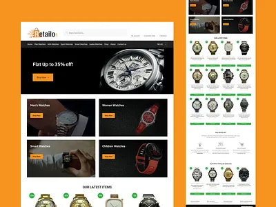 Retalio Ecommerce Website branding ecommerce ecommerce development ecommerce template design ecommerce website graphics design logo shopify shopify website design uiux design web design web development website website design website template design wix wix website design woocommerce wordpress woocommerce