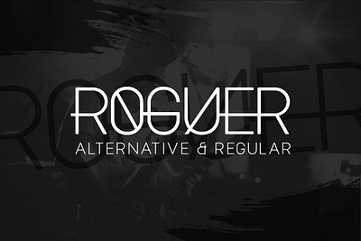 Roguer Alternative & Regular Font all capitals all caps bold roguer dcode cygnal 3 pro display display fonts duo metal minimal otf rock roguer alternative regular font sans sans serif sans serif fonts serif simple two typeface typography