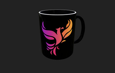 Phoenix mug mock-up design 3d design mock up design