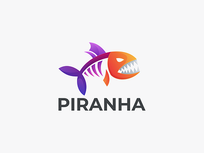 PIRANHA branding design graphic design icon logo piranha coloring piranha coloring logo piranha design graphic piranha design logo piranha logo