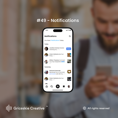 Daily Ui 49 - Notifications behance dribbble figma ui ux