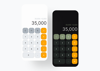 Calculator App Design app design experience design interfacedesign mobile ui uiux ux