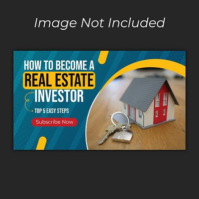 Real estate Youtube thumbnail design abstract apartment branding design for sale graphic design house illustration investor minimal modern simple sold thumbnails trend ui vector youtubethumbnail