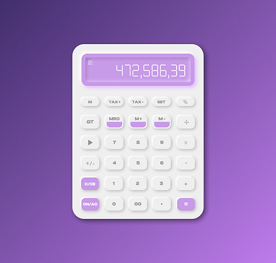 Calculator UI Design. calculator ui design figma uiux design