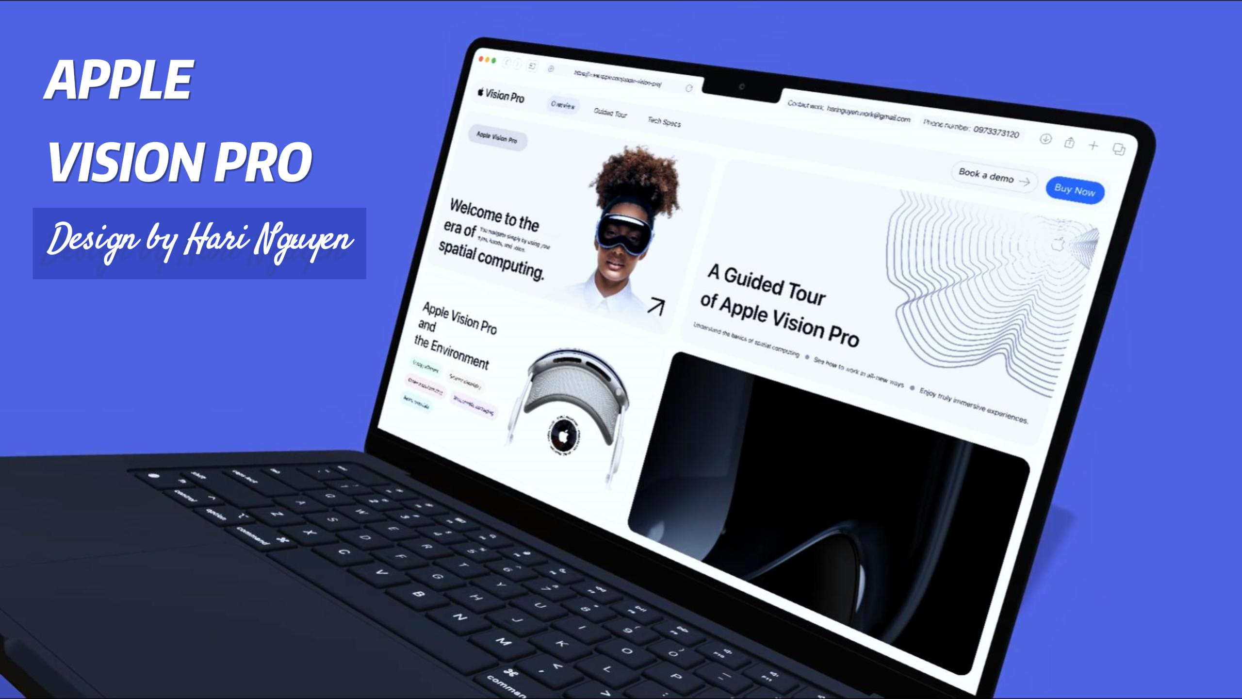 Apple Vision Pro Bento Grid V2.0 apple bento grid design ui ui design uiux design vision pro web design