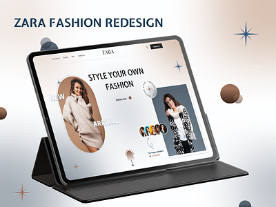 Zara website hero section redesign fashion ui uiux website zara