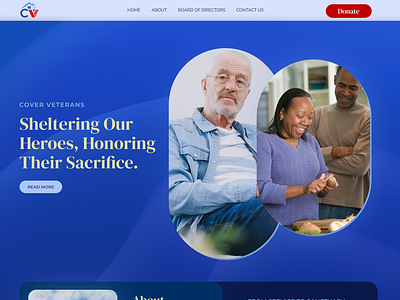 Cover Veterans - Homepage UI cover figma homepage lading page shelter support ui us veteran ux website