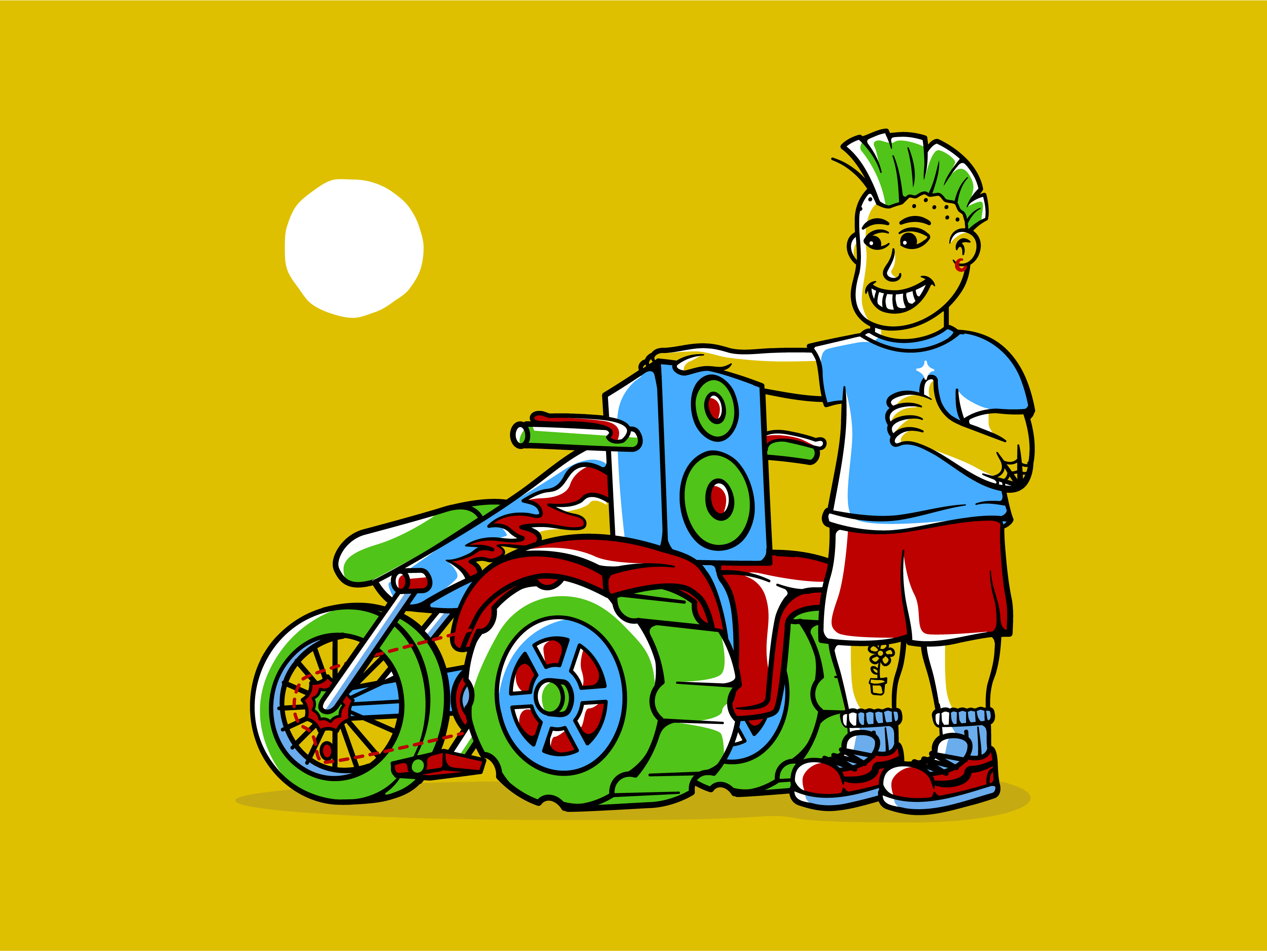 Pimp my Ride - Punk branding design graphic design illustration mascot punk vector