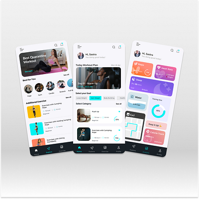 FitForce: Gym Companion App branding gymapp ui