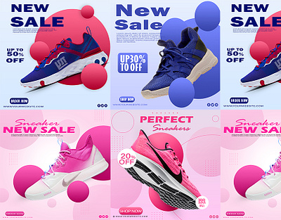 Sport Shoes Sale Advertising Design In Photoshop adobe photshop advertising design branding e commerce graphic design pamplates premium post sale post design shoes social media post design web template website images