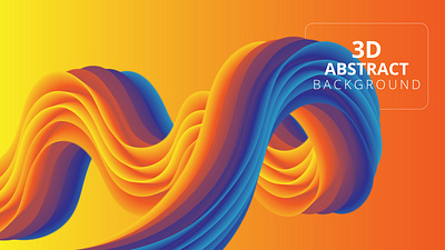 3D Abstract Blending Background Design 3d branding graphic design