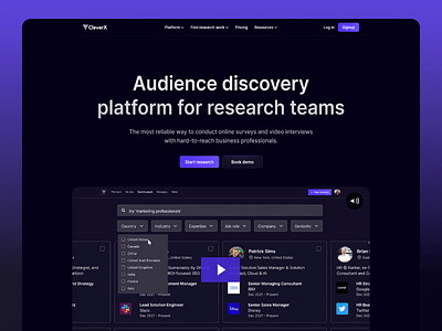 Audience Discovery Platform Landing page animation animations design home page animation home page design home page interaction landing page landing page design microinteractions ui ui design ui ux design uiux user experience user interface ux ux design web design website website ui