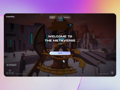 Interality - Metaverse Platform Animation animation ar blockchain cart game game animation gamefi gameplay gaming map meta world metaverse vr