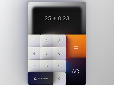 Calculator App Design (powered by artificial intelligence.) app branding design illustration logo productdesign ui uidesign uiux ux webdesign