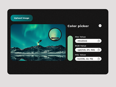 Daily UI 060 - Color Picker color picker color picker page design daily ui daily ui 060 daily ui 60 dailyui dailyui 60 color picker ui design uiux design user interface