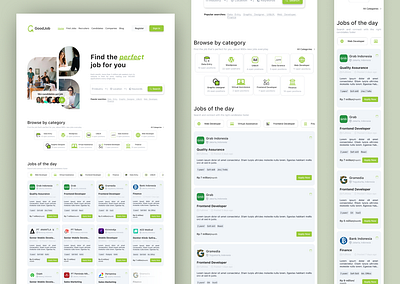 GoodJob App app graphic design ui ux