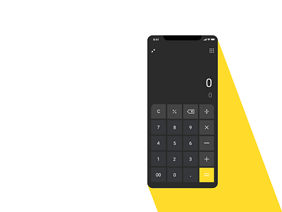 Simple mobile calculator app app calculator dailyui design ios ui