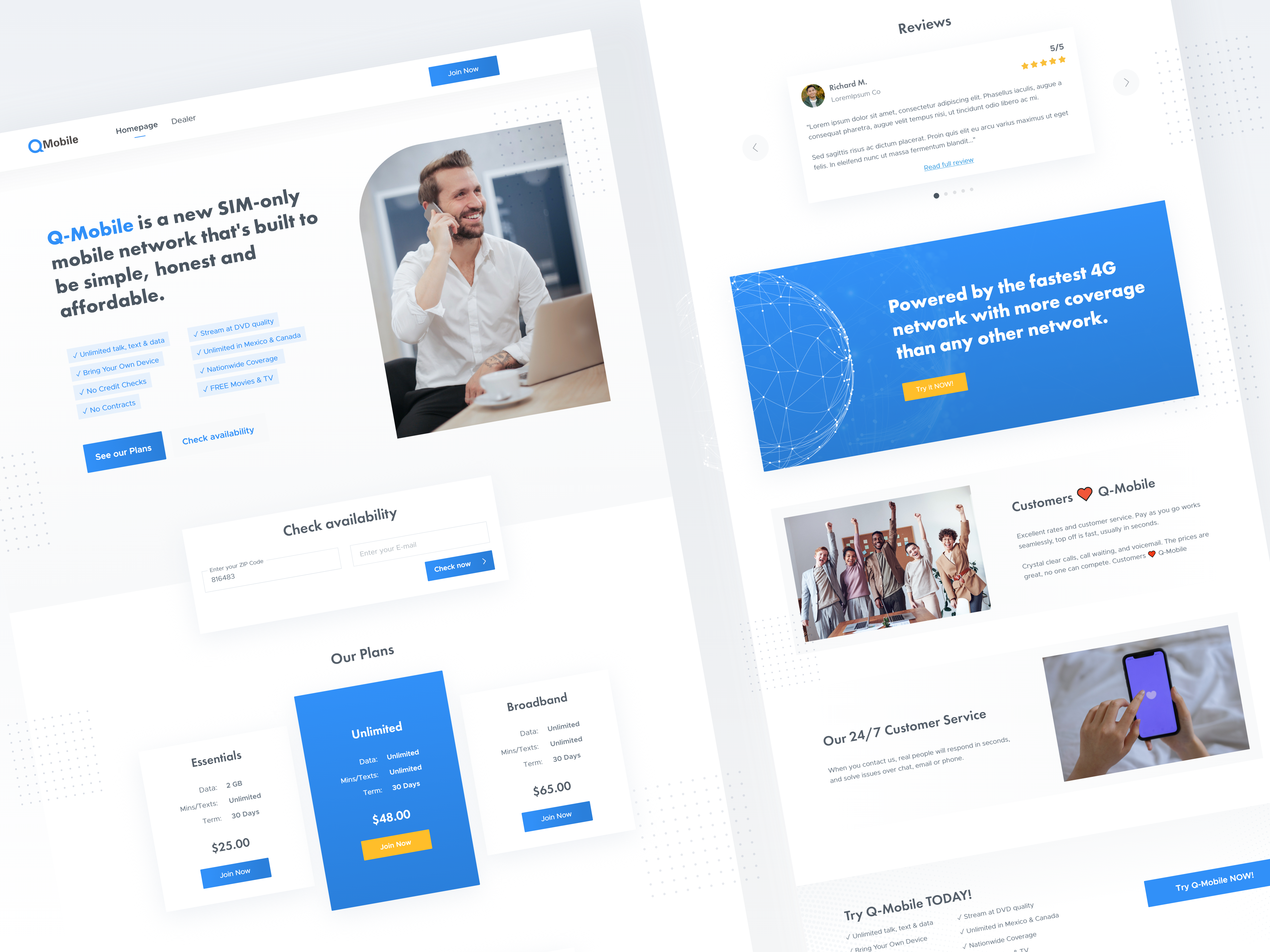 Example of Website UX/UI Design