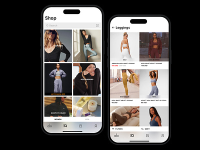 Alo — Catalog alo app catalog clothing e commerce ios mobile product shopping ui yoga