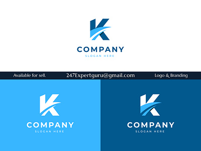 Letter k initial elegant logo design 3d animation graphic design logo modern logo motion graphics ui